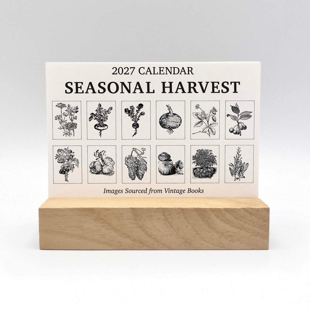 2027 Mini Desk Calendar | Seasonal Harvest
