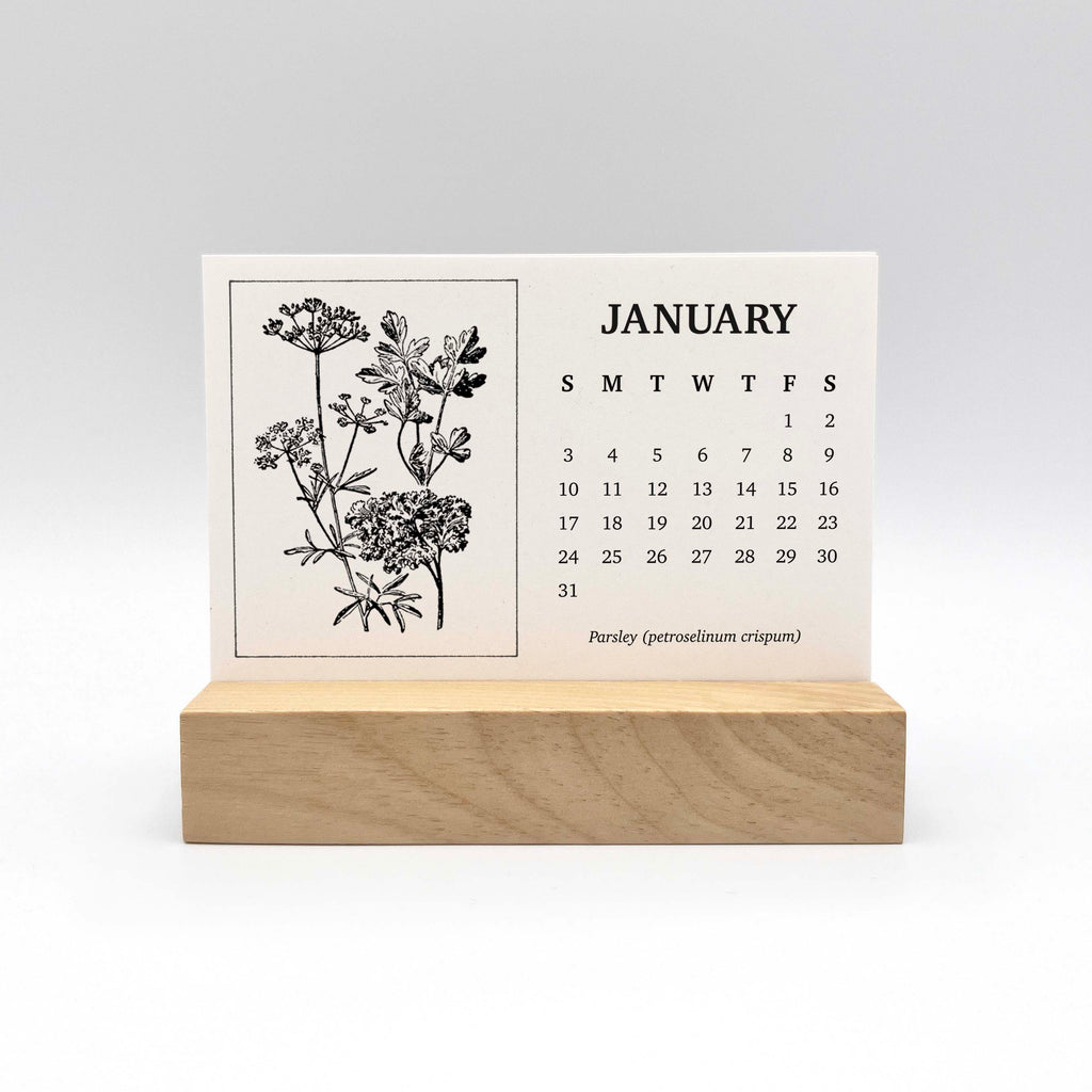 2027 Mini Desk Calendar | Seasonal Harvest