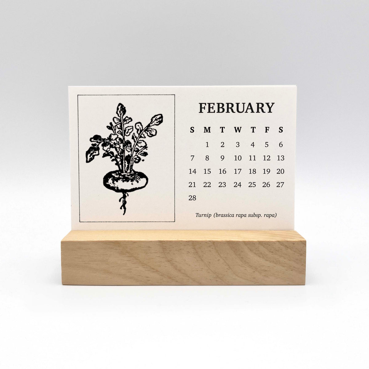 2027 Mini Desk Calendar | Seasonal Harvest