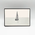 4 x 6" Horizontal Sailboat in Water II Artwork