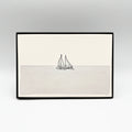4 x 6" Horizontal Sailboat in Water Artwork