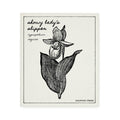 Swedish Dishcloth - Showy Lady's Slipper