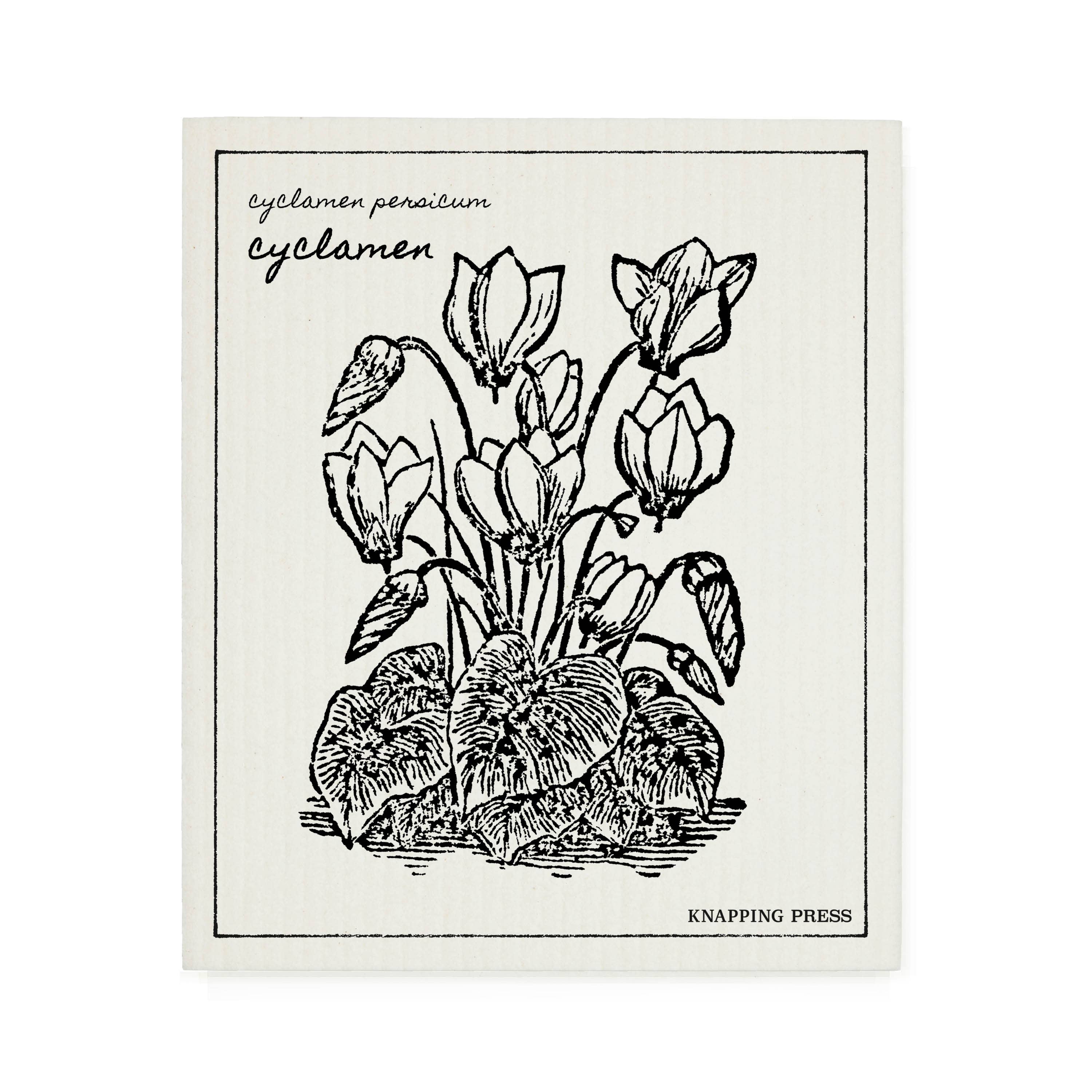 Swedish Dishcloth - Cyclamen
