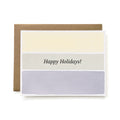 100% Recycled Natural Dye Happy Holidays Card - H. Stripes