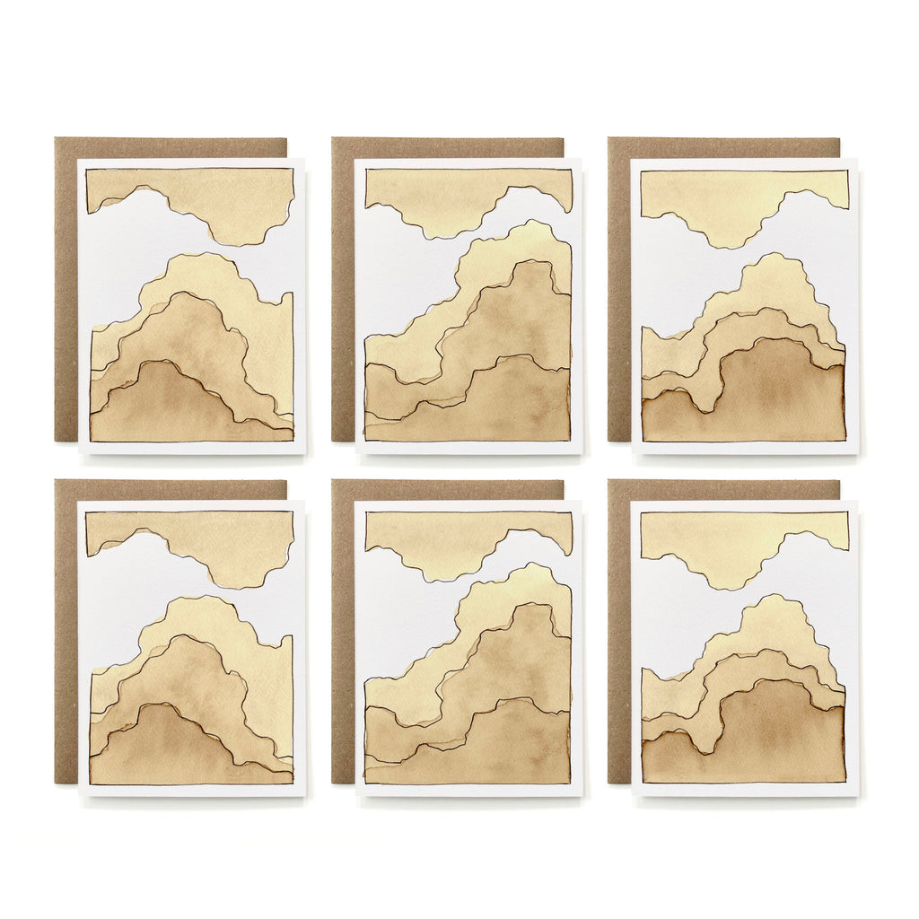 Set of 6 - 100% Recycled Cloudscape Card Collection