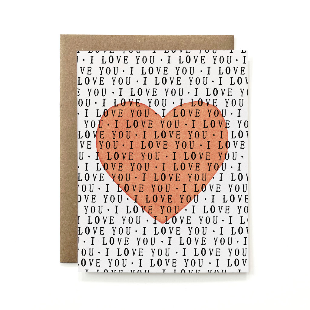100% Recycled I Love You II Card