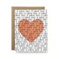 100% Recycled I Love You II Card
