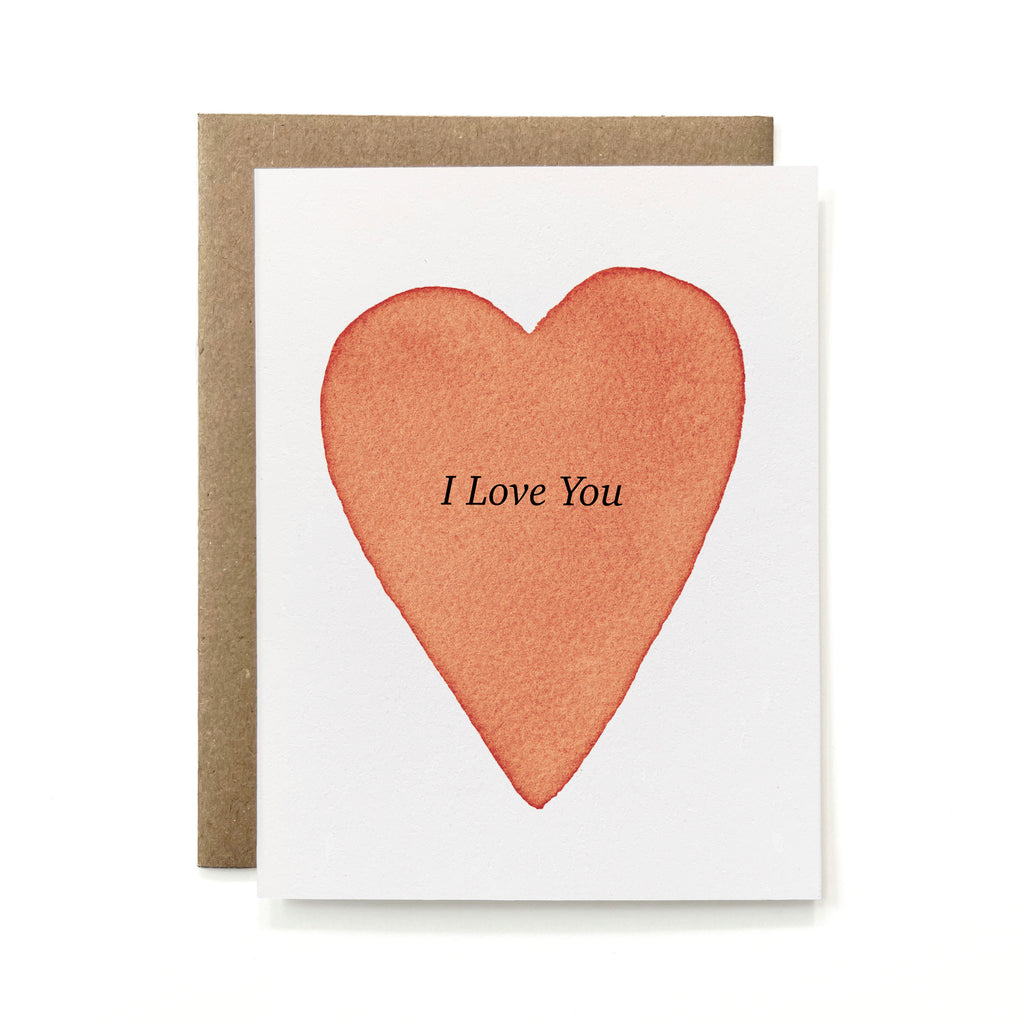 100% Recycled I Love You I Card
