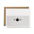 100% Recycled Horizontal Rowboat in Water Card