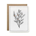 100% Recycled Painted Botanical Card - Tea Tree Branch