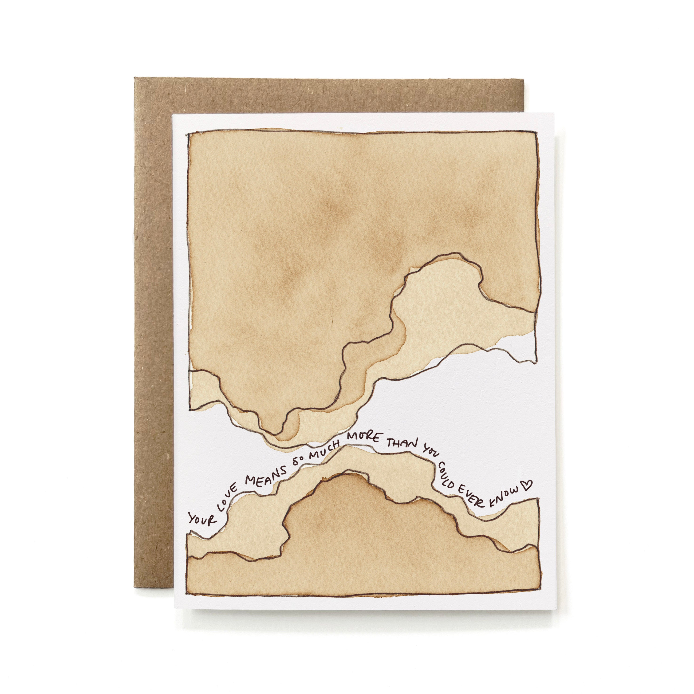 100% Recycled Your Love Means So Much Card