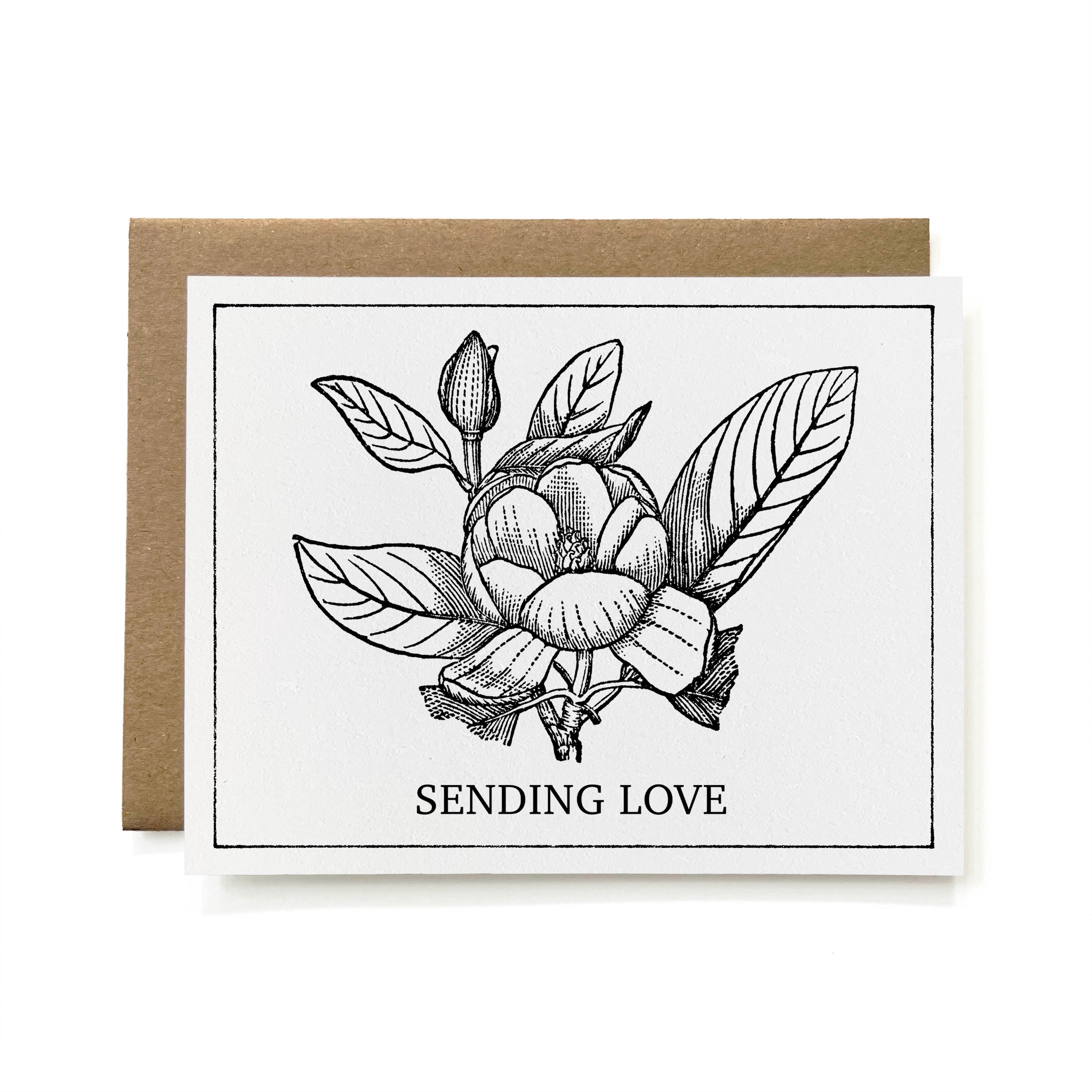 Set of 6 - 100% Recycled Sending Love Cards - Magnolia