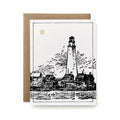 100% Recycled Lighthouse in Boston Harbor Card