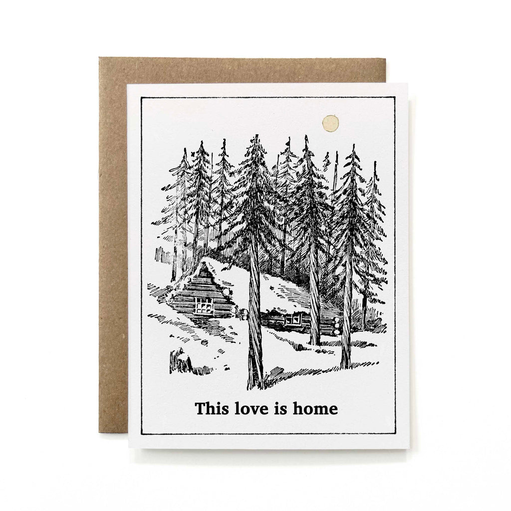 100% Recycled This Love is Home Card
