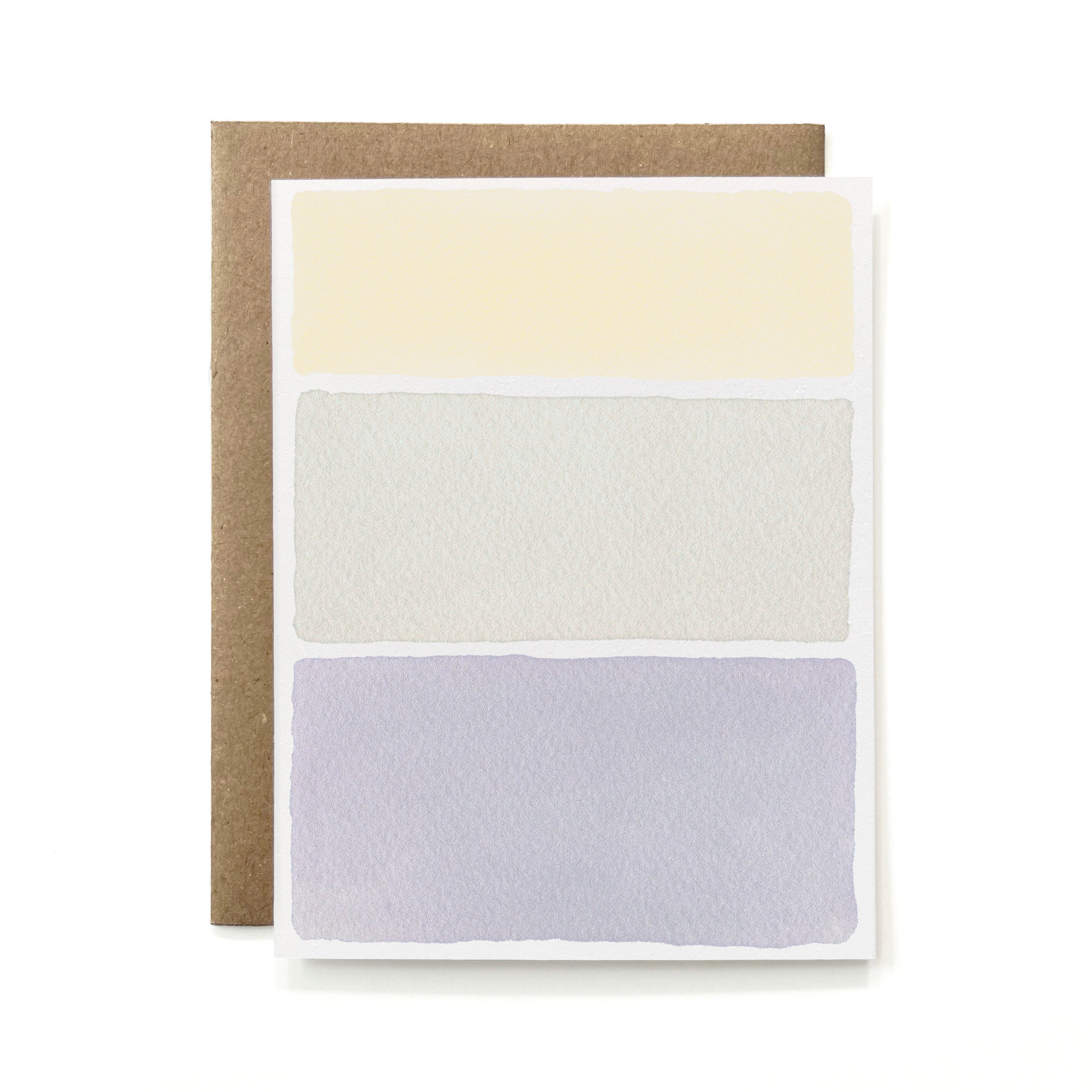 100% Recycled Natural Dye Card - Vertical Stripes