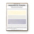 Set of 6 - 100% Recycled Note Cards - Horizontal Stripes