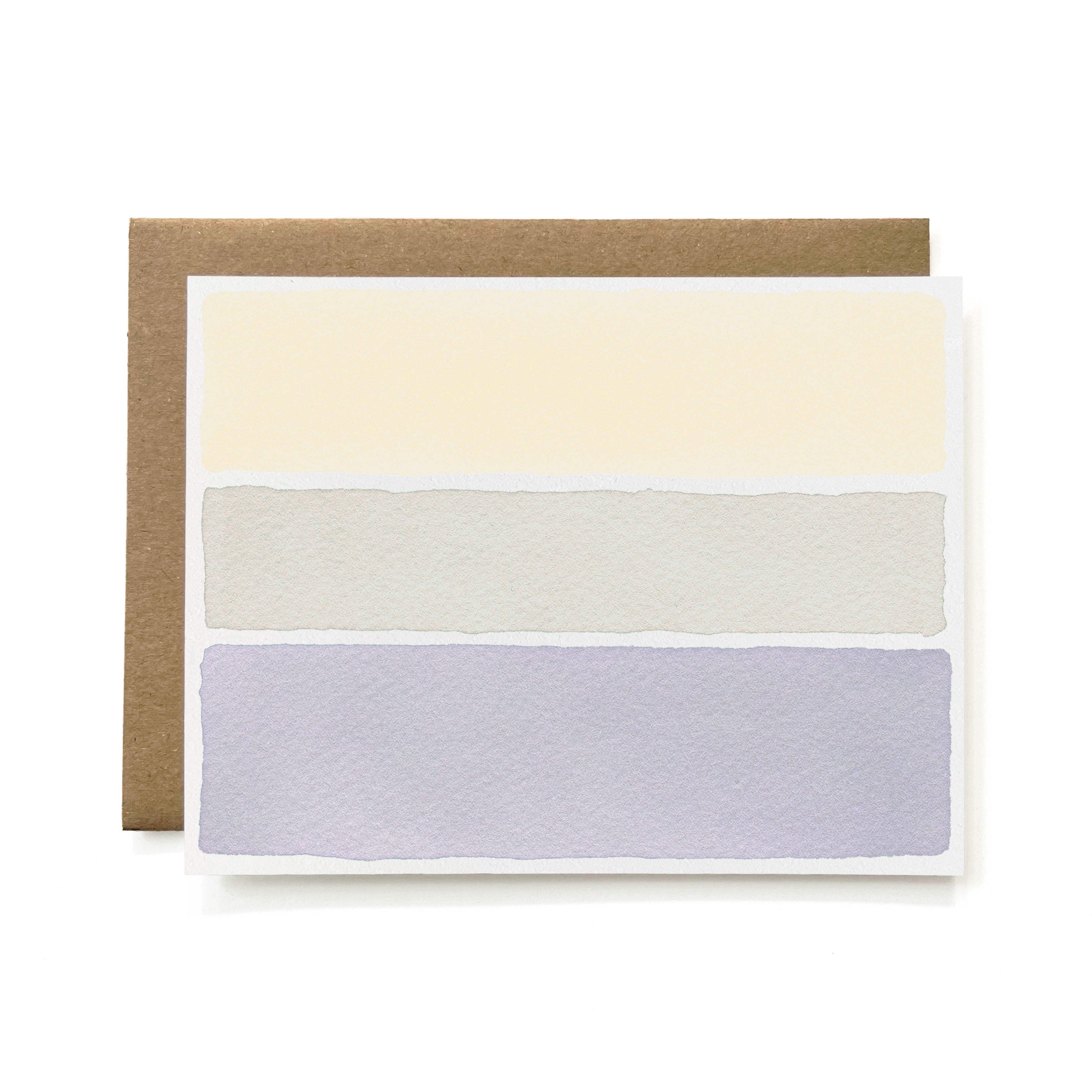 100% Recycled Natural Dye Card - Horizontal Stripes