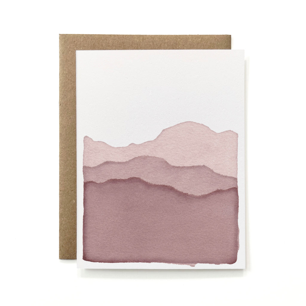 100% Recycled Blue Ridge Mountains in Purple Card