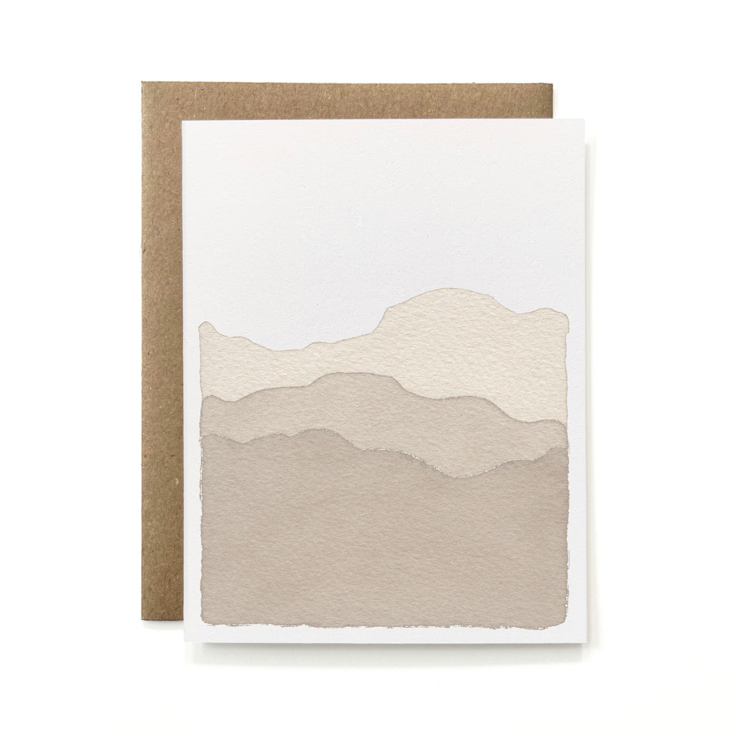 100% Recycled Blue Ridge Mountains in Grey Card