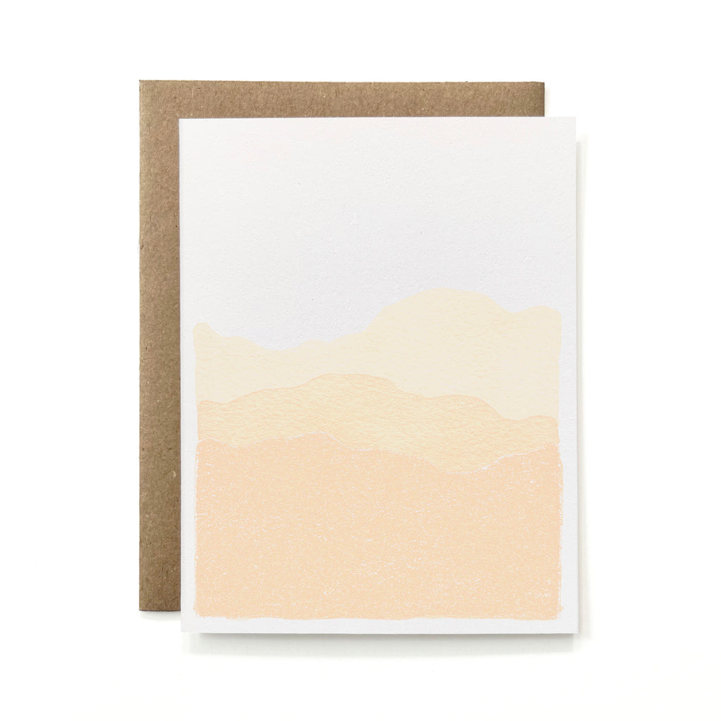 100% Recycled Blue Ridge Mountains in Honey Card