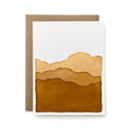 100% Recycled Blue Ridge Mountains in Brown Card