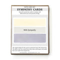 Set of 6 - 100% Recycled Sympathy Cards - Horizontal Stripes
