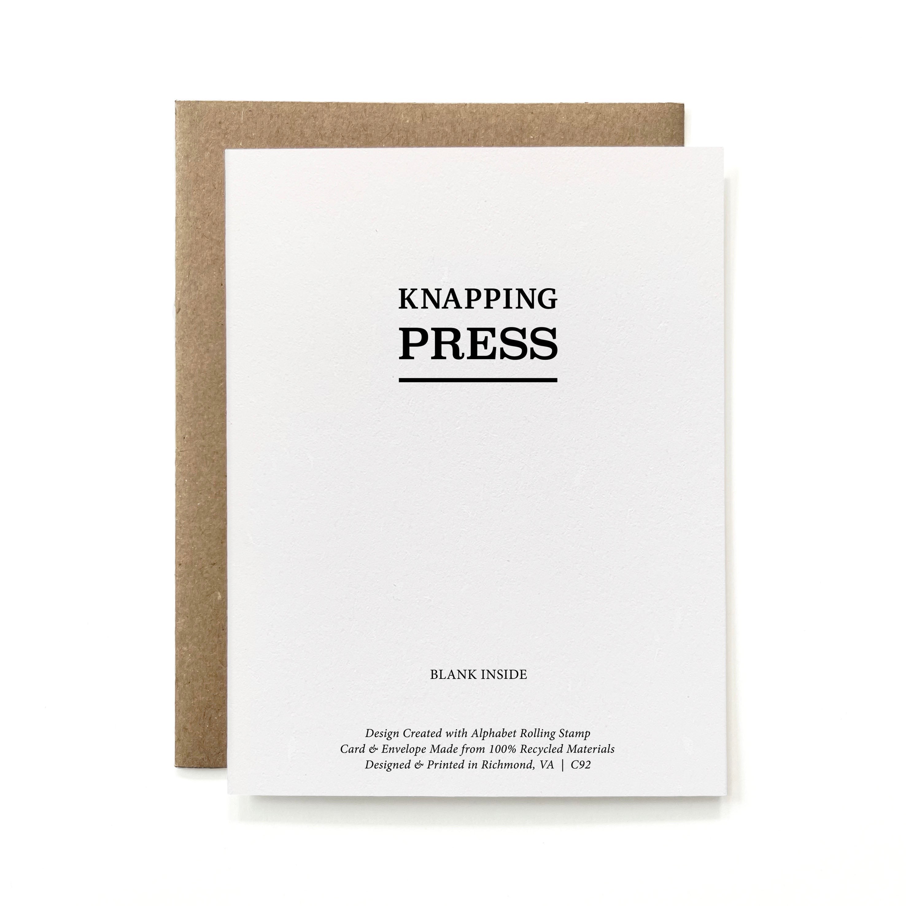 100% Recycled Minimalist Birthday Card