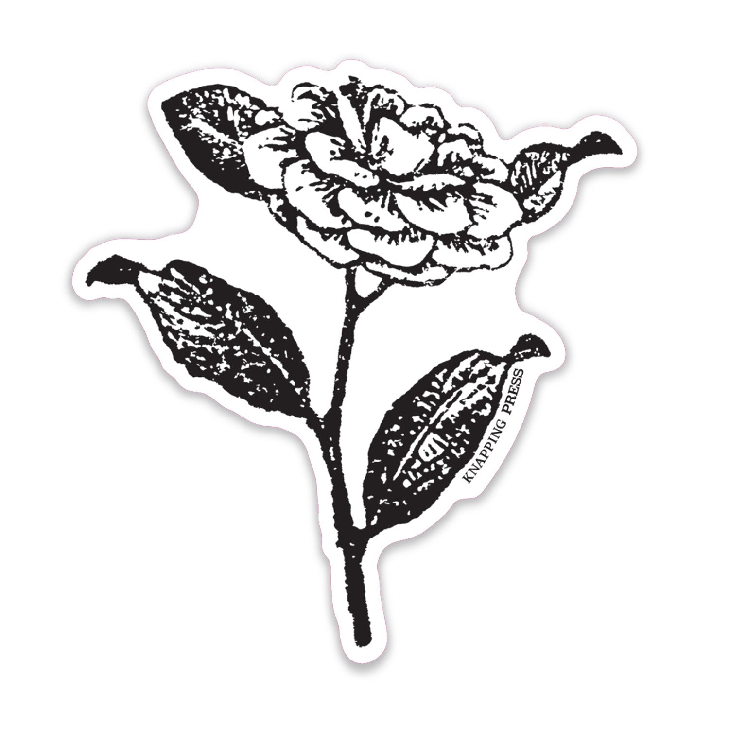 Camellia Botanical Vinyl Sticker