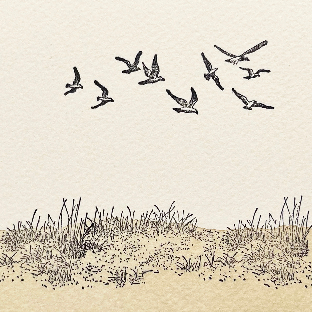 4 x 6" Beach Dunes Artwork