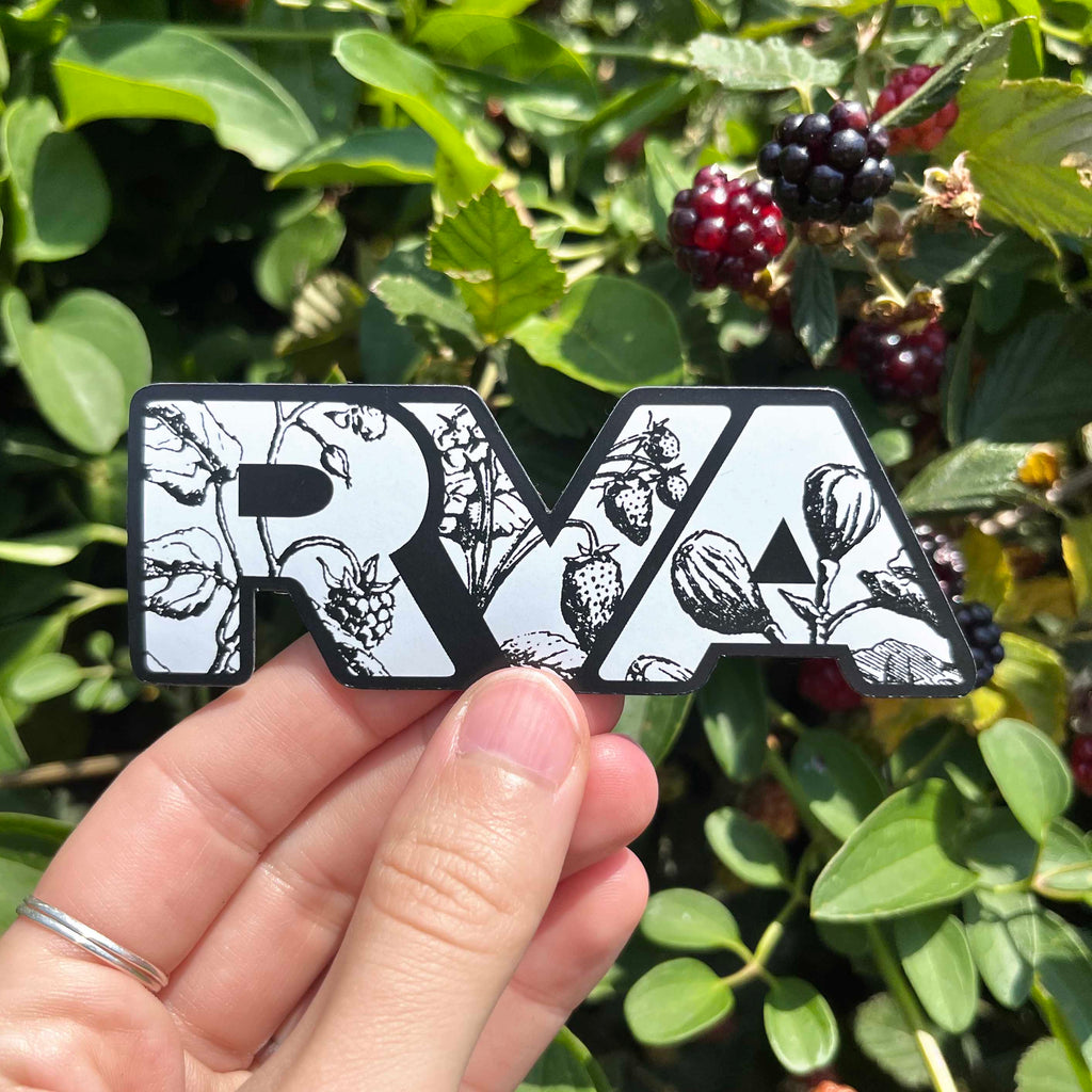 4" RVA Botanicals Magnet | Car Decal & Refrigerator Magnet