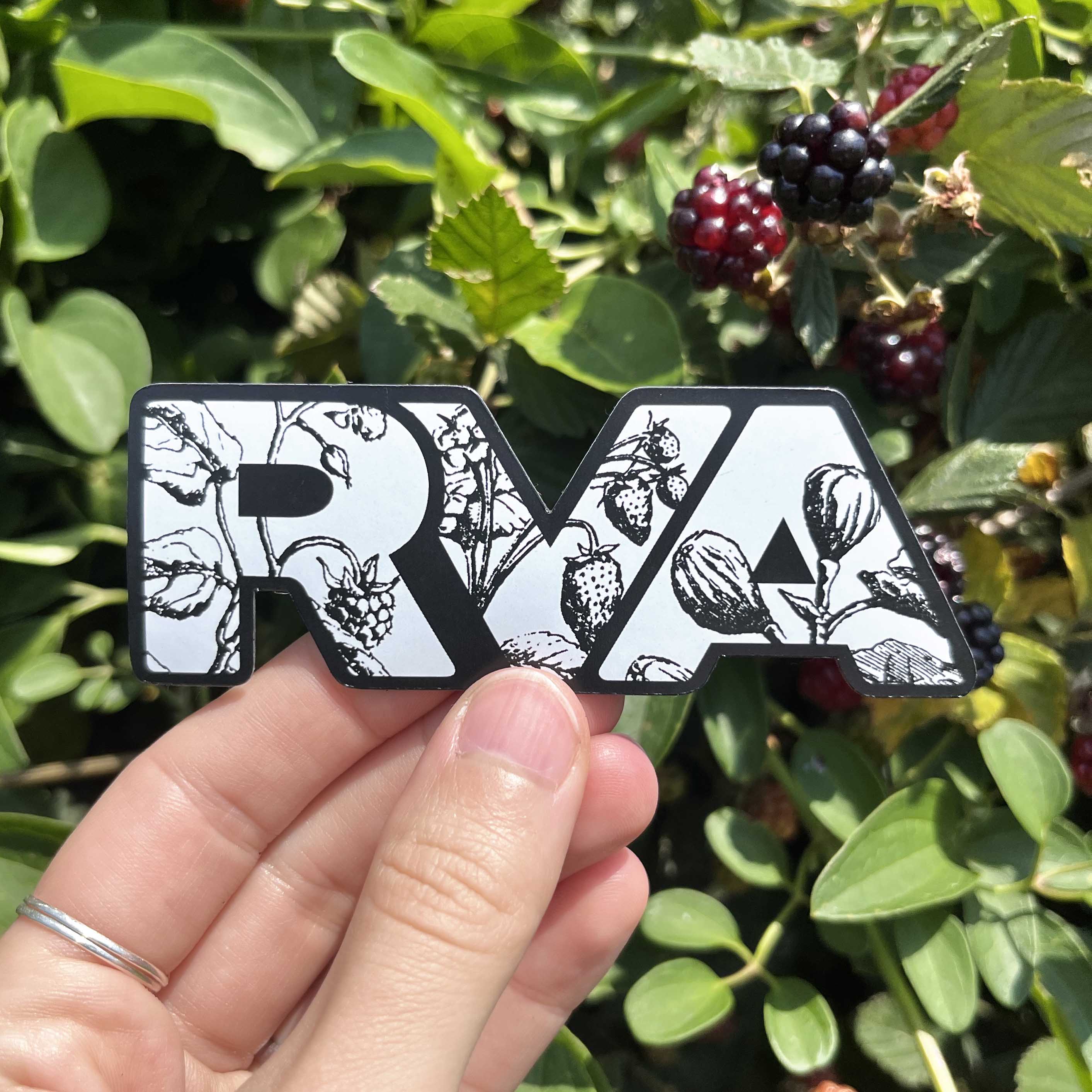 4" RVA Botanicals Magnet | Car Decal & Refrigerator Magnet