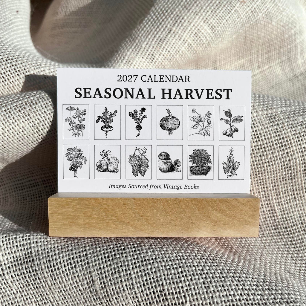 2027 Mini Desk Calendar | Seasonal Harvest