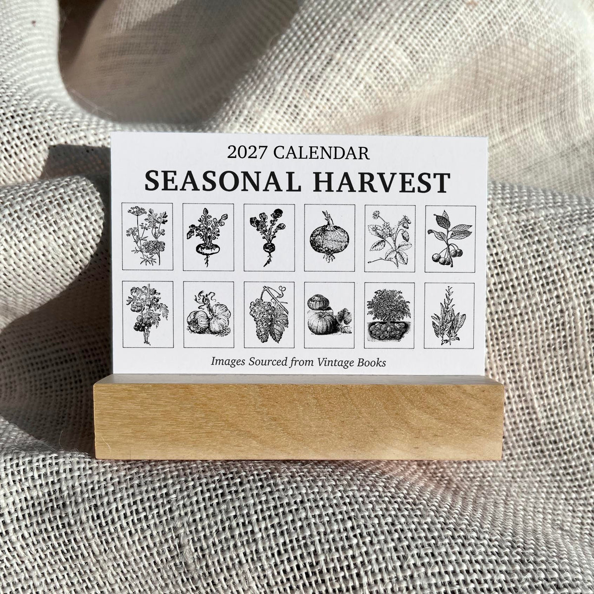 2027 Mini Desk Calendar | Seasonal Harvest
