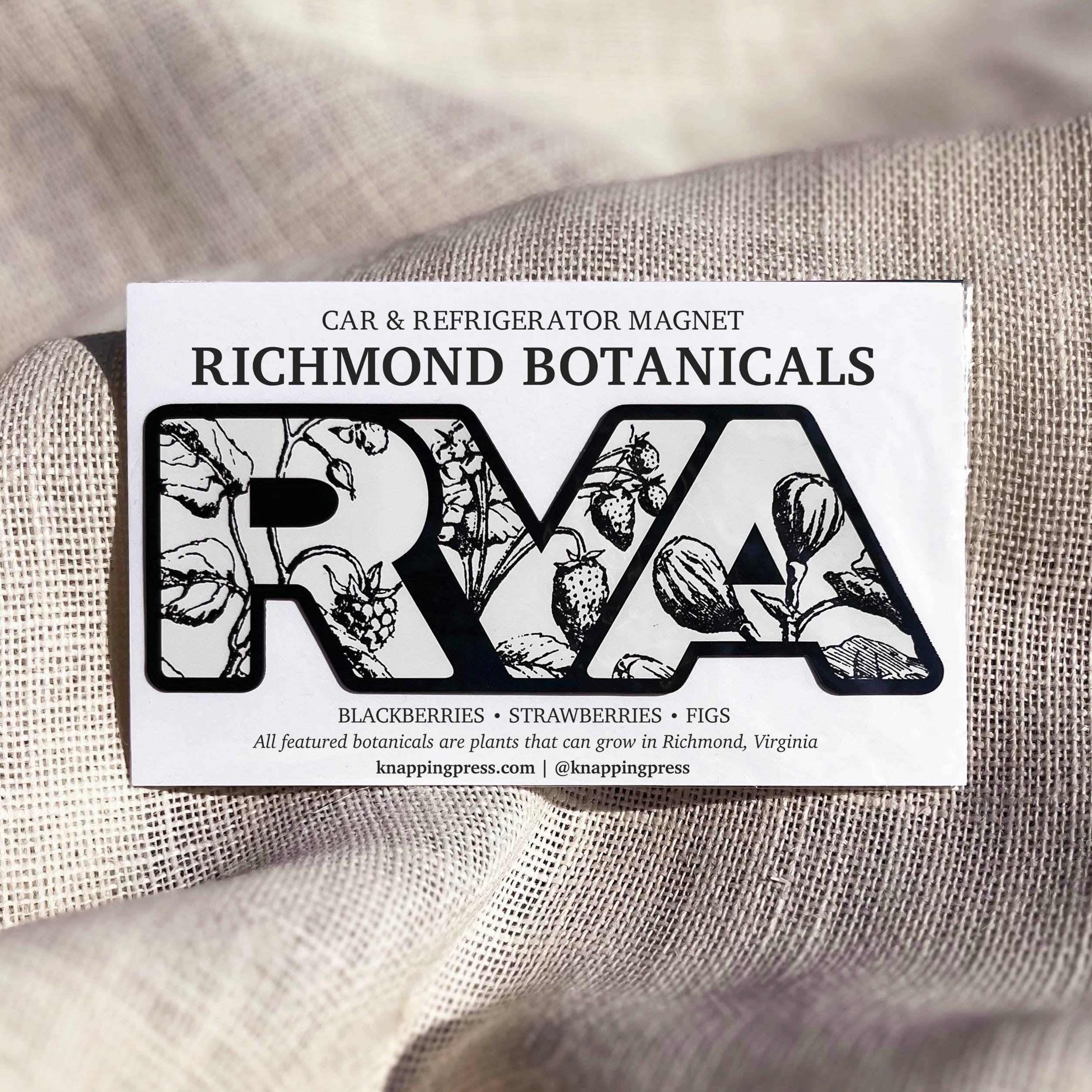 RVA Botanicals Magnet | Car Decal & Refrigerator Magnet