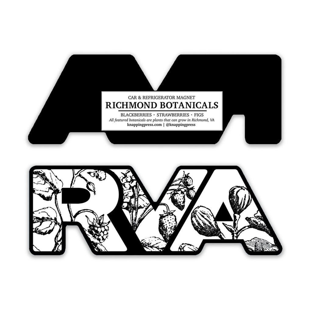 4" RVA Botanicals Magnet | Car Decal & Refrigerator Magnet