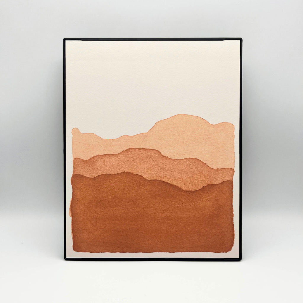 8 x 10" Blue Ridge Mountains in Peach Print