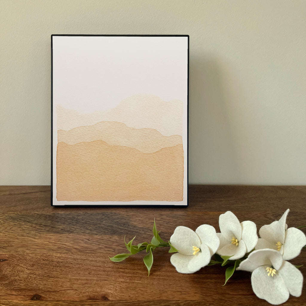 8 x 10" Blue Ridge Mountains in Honey Print