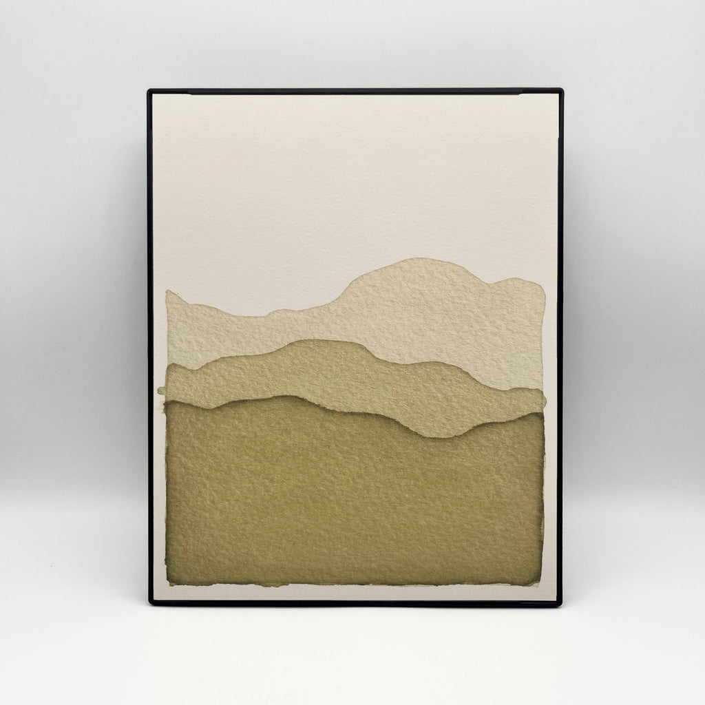 8 x 10" Blue Ridge Mountains in Olive Print