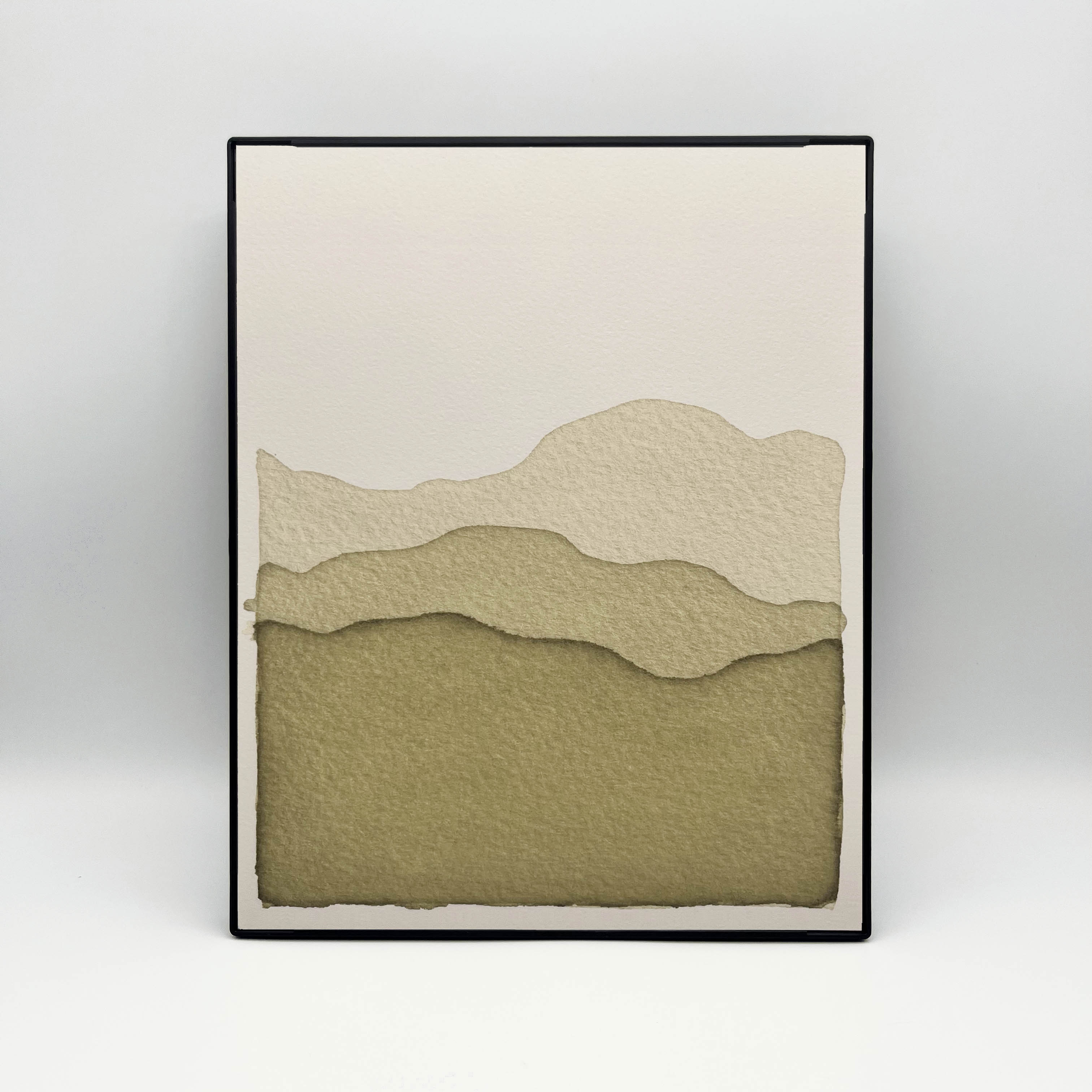 8 x 10" Blue Ridge Mountains in Olive Print