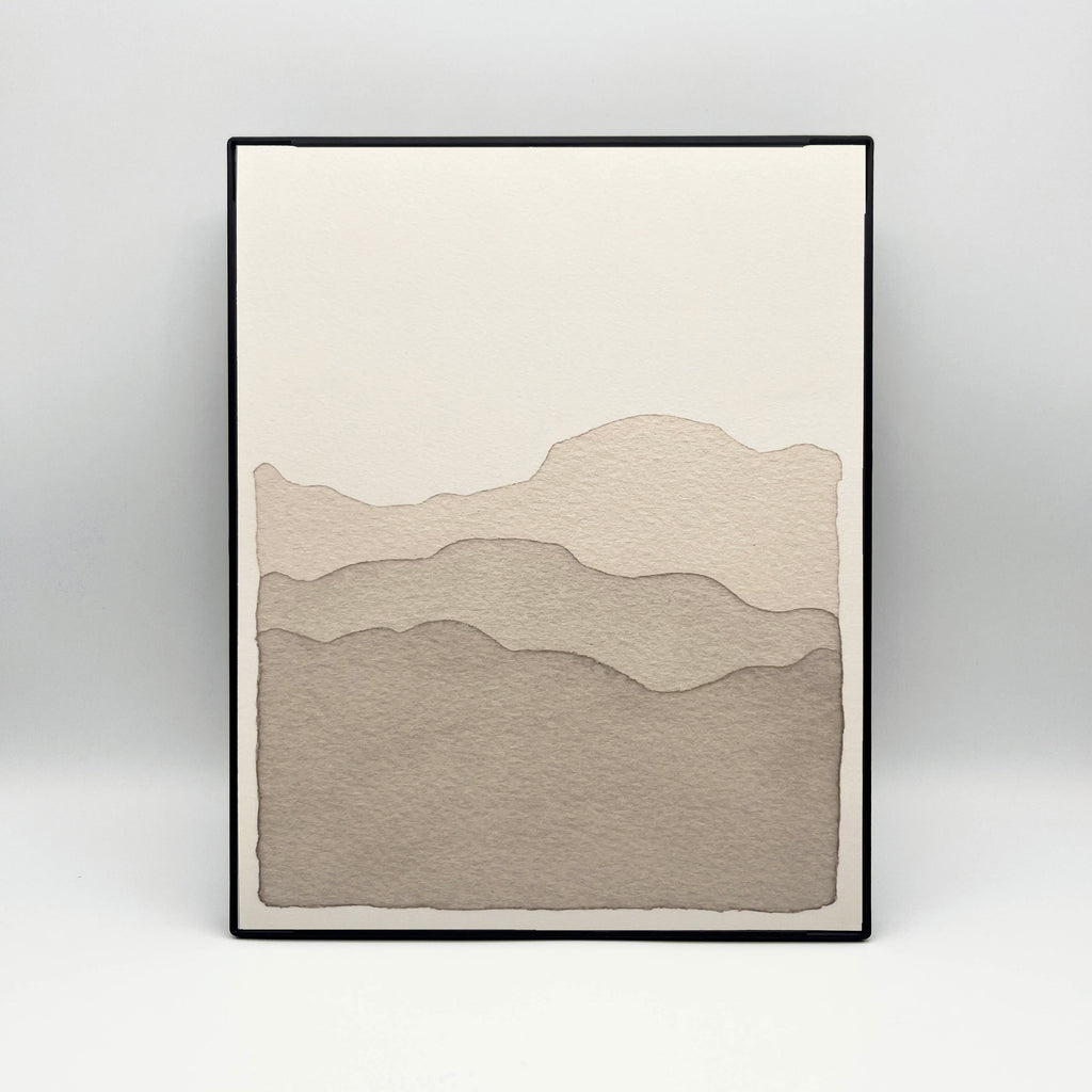 8 x 10" Blue Ridge Mountains in Grey Print