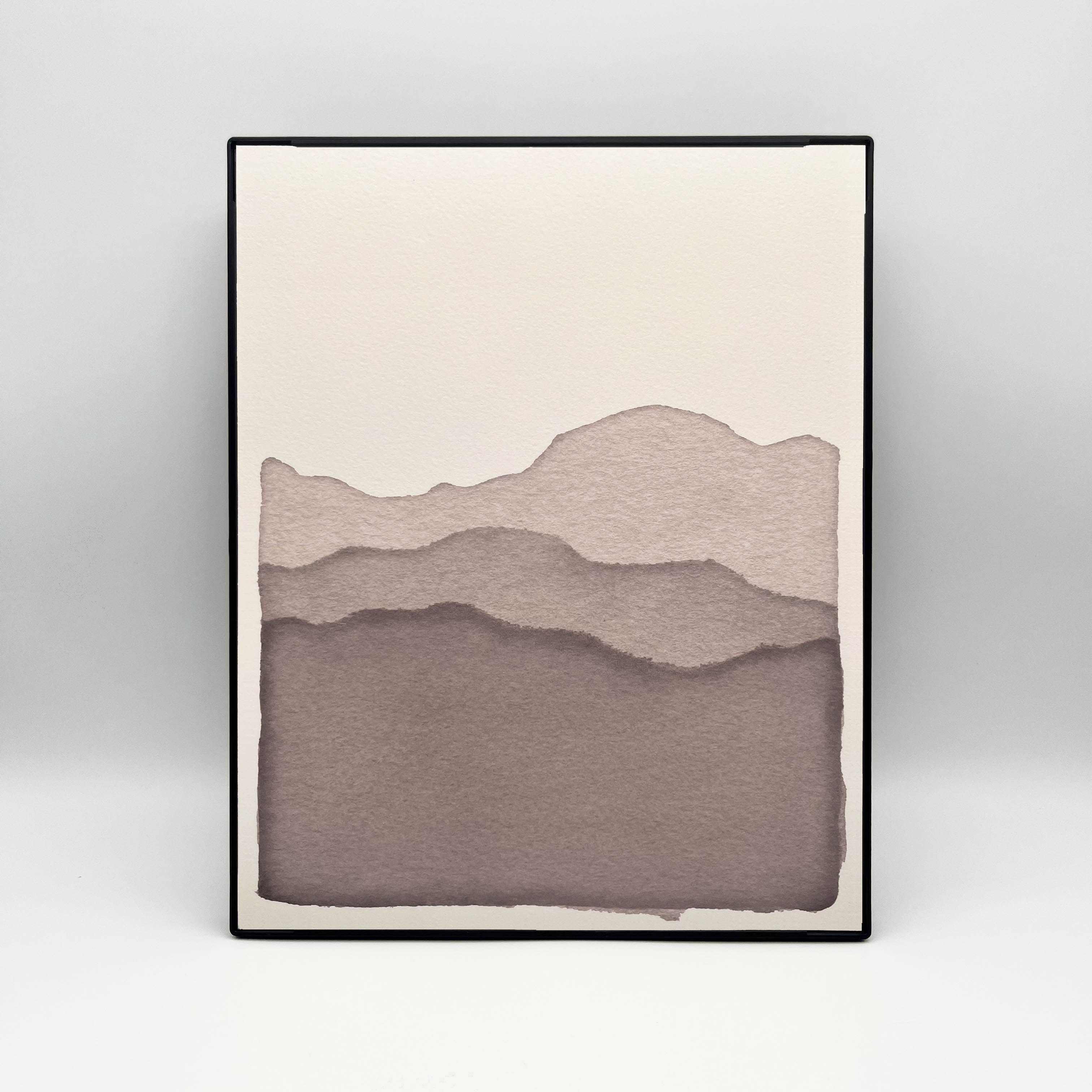 8 x 10" Blue Ridge Mountains in Purple Print