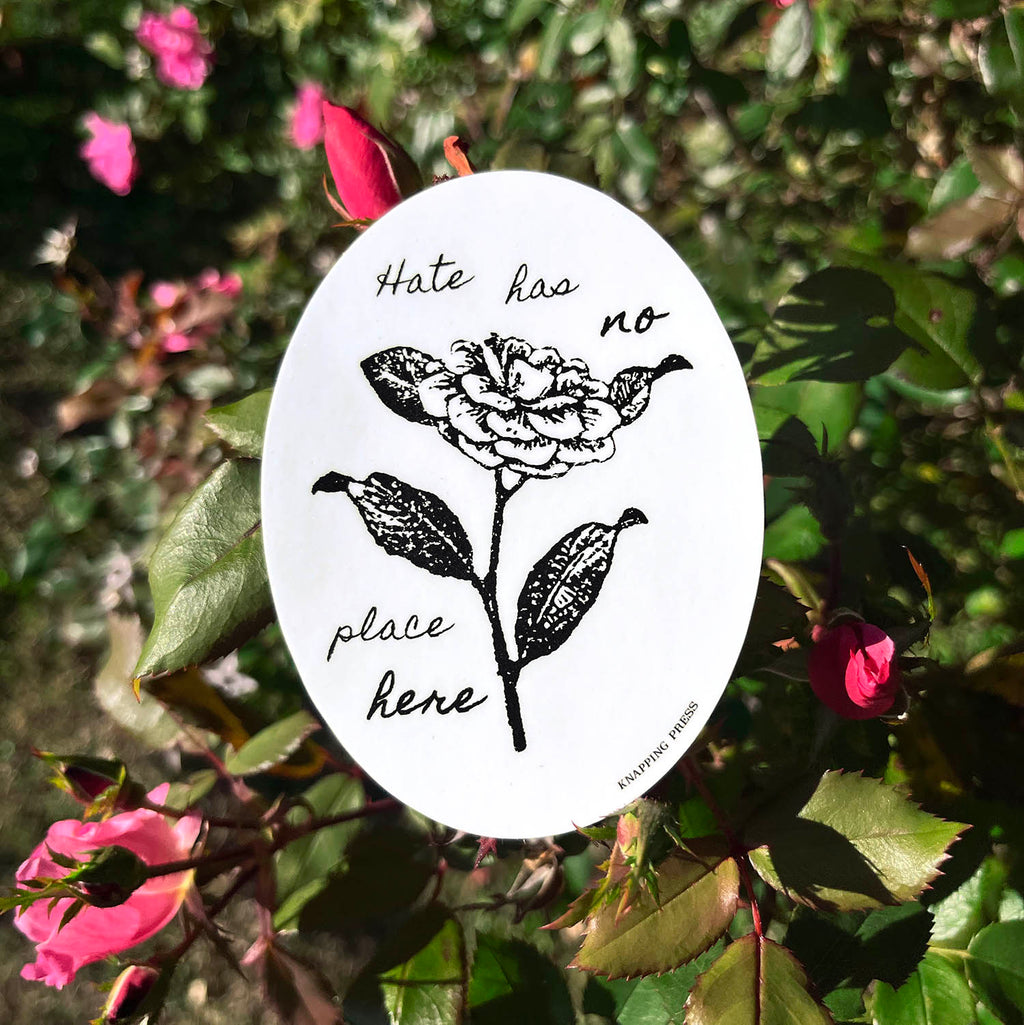 Hate has no place here Vinyl Sticker