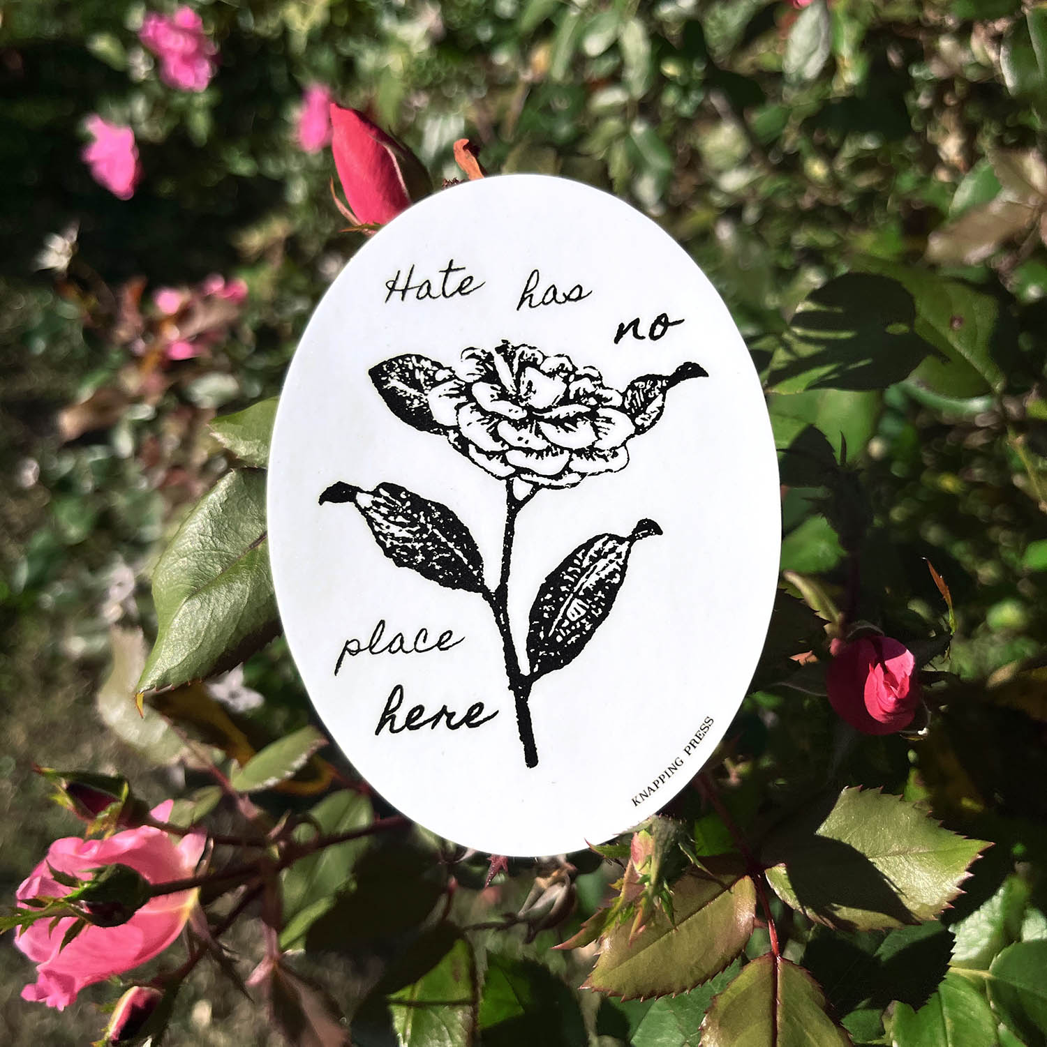 Hate has no place here Vinyl Sticker