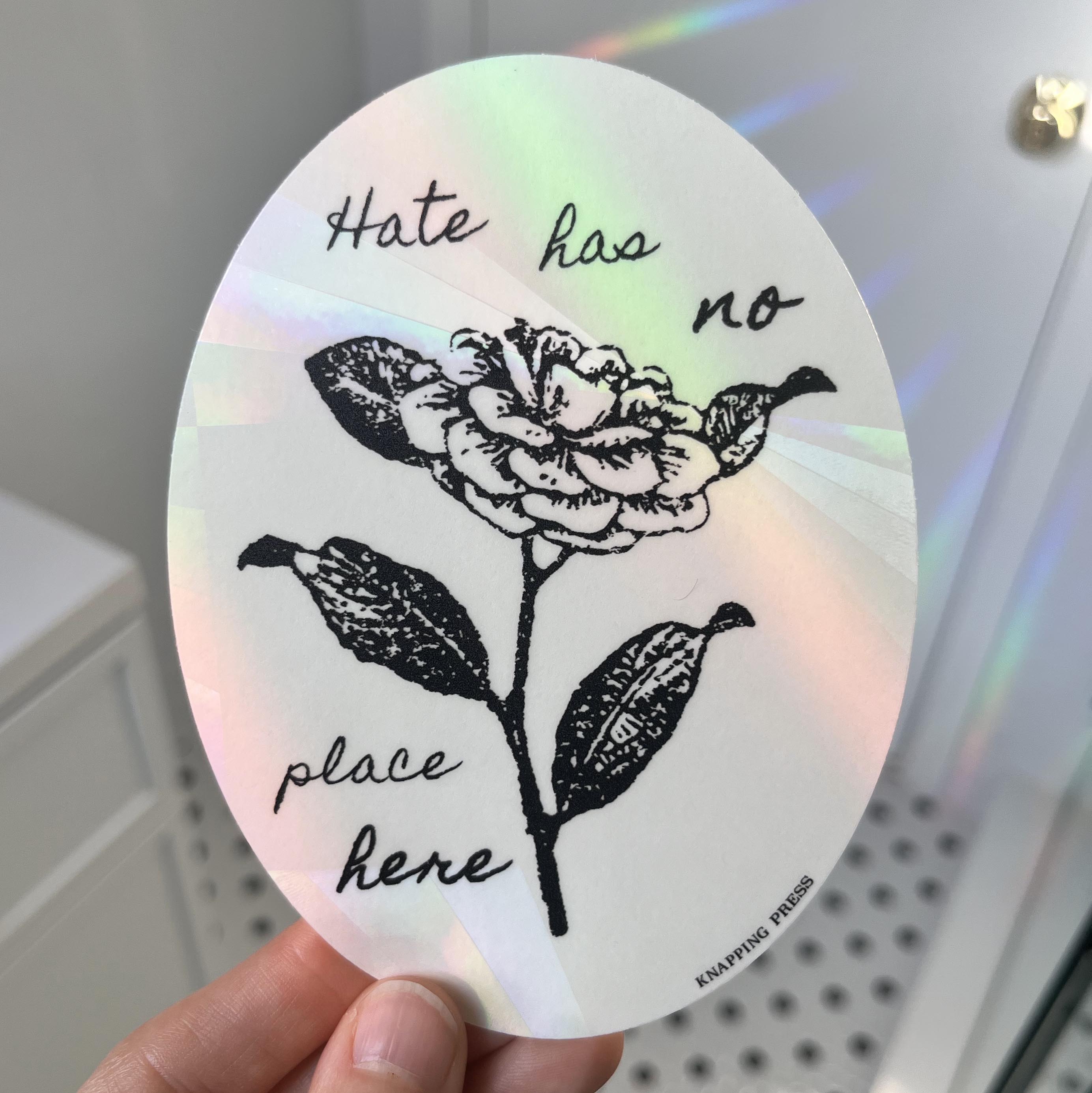 Hate has no place here Suncatcher