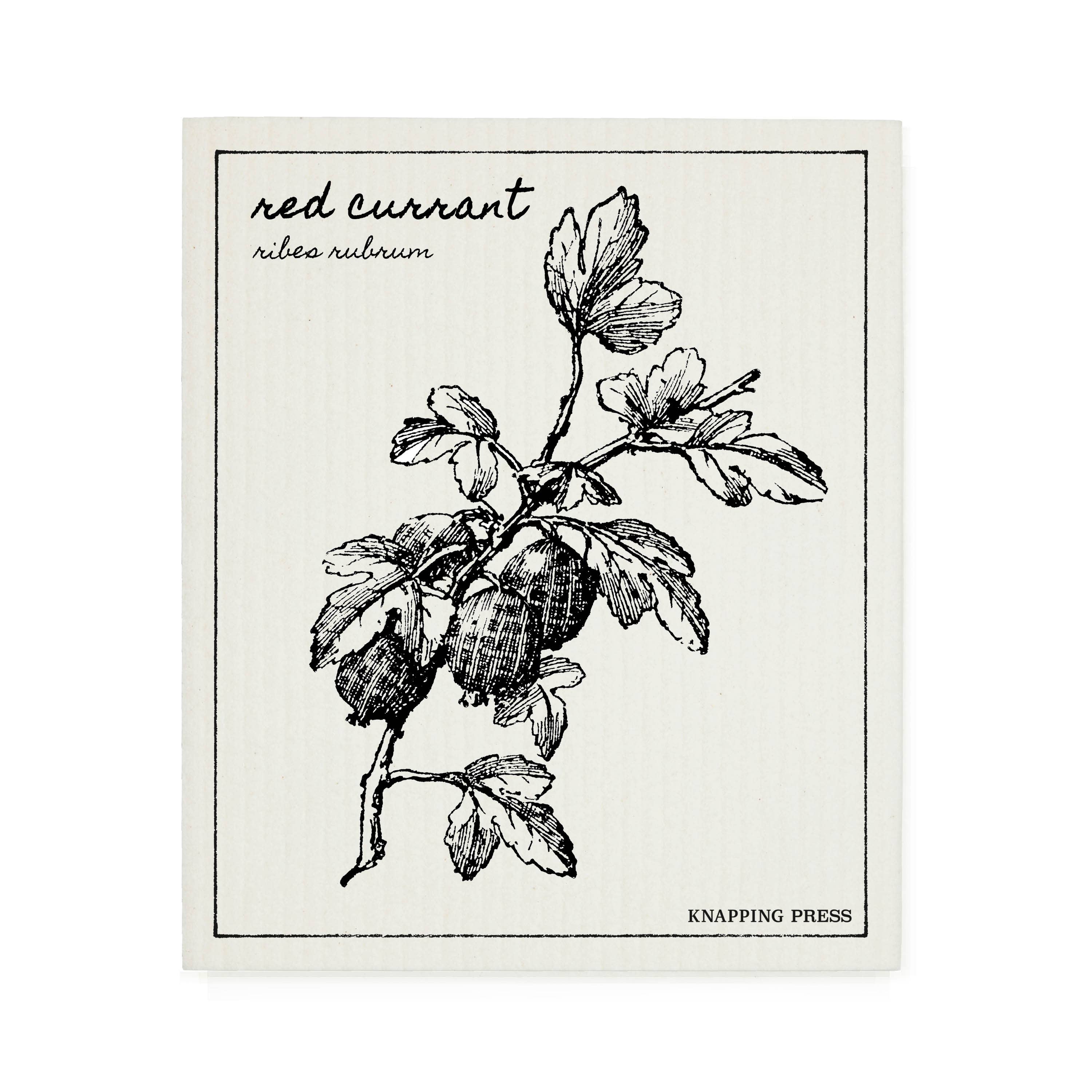 Swedish Dishcloth - Red Currant