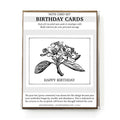 Set of 6 - 100% Recycled Birthday Cards - Pear Tree